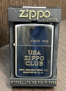 202725-233-04 未使用保管品 ZIPPO ジッポー USA ZIPPO CLUB シルバー銀色系 喫煙 オイルライター 同梱不可/単品取引のみ