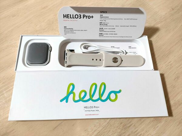HELLO3 Pro+ / H12 pro + スマートウォッチ　ホワイトベルト