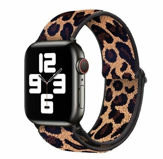 新品　アップルウォッチ　ベルト　AppleWatch　バンド　ループ　調整　38/40/41mm レオパード