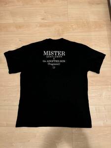 ミスタージェントルマン フラグメントデザイン Tシャツ 黒 M MISTERGENTLEMAN FRAGMENT DESIGN 藤原ヒロシ