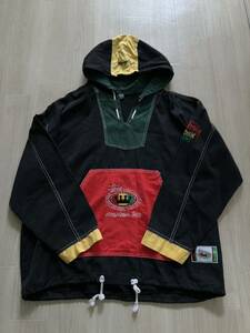 OLD Stussy 80s 90s 黒タグRasta Hoodie