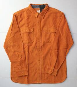 新品 リーバイス 19587-0259 Lサイズ クラシック ワーカーシャツ 長袖 オレンジ/橙色 コーデュロイシャツ ☆