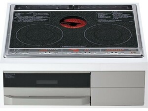 PL4EK102 未使用品 三菱電機 MITSUBISHI ELECTRIC CS-G30M IHクッキングヒーター ビルドイン 単相200V 水無し両面焼きグリル ブラック 