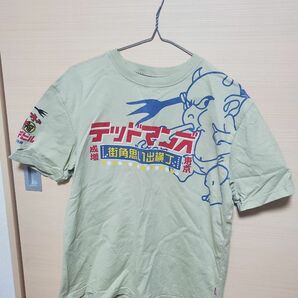 テッドマン　Tシャツ　40　Mサイズ　エフ商会　 半袖 カーキ色　若草色