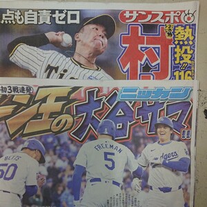 5/8 未読スポーツ新聞 2紙 