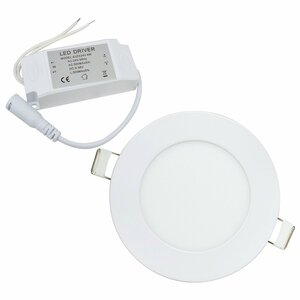 超薄型 LED パネル 4ｗ 24V 照明 6500K ルームランプ 薄型照明 天井 LED照明 パネル照明 キャンピングカー 船 電気