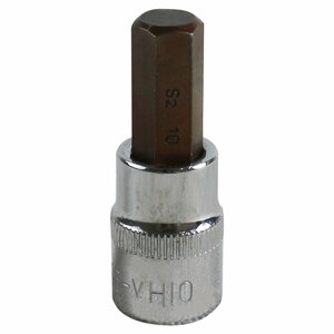 [10mm] 3/8 9.5mm 角型 全長50mm ヘックスビット ヘキサゴン ソケット 差し込み角 3/8sq 6角 ラチェット レンチ インパクト