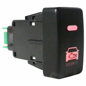 【ホンダA】 N BOX SLASH H26.12～現在 車種専用 防犯対策 点滅機能付き ダミーセキュリティパネル LED/レッド スイッチホールカバー