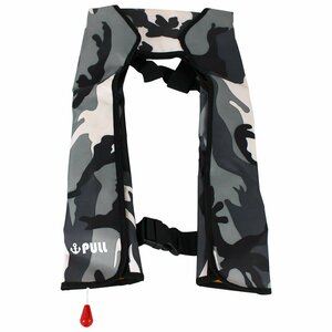  great popularity! original design! life jacket manual expansion type shoulder .. the best type camouflage white * man and woman use! free size fishing boat boat 