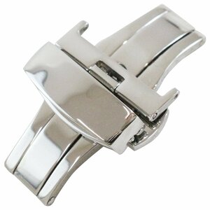 [22mm] push type D buckle silver / silver spring stick / spring stick removing both opening double doors wristwatch belt clock band catch tail pills for exchange 