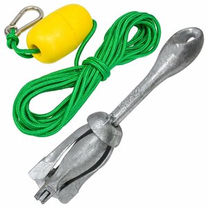 folding anchor 2.5kg float * rope * hook attaching! holding anchor 2 kilo 2.5 kilo float rope 6m anchor rope 