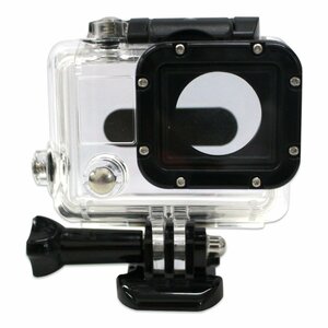 GoPro Hero3/3+/4対応 防水ハウジングケース 水深45Mまで撮影可能 高透明度画面対応