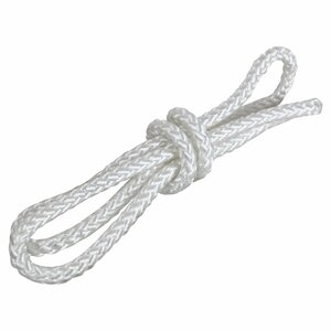 1m ~ selling by the piece 8 strike 8mm mooring rope fender rope double Blade white / white marine rope boat mooring rope 8 millimeter 