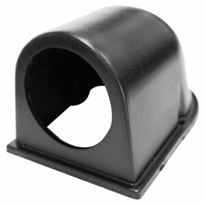 [1連] メーターケース 汎用 52mm ブラック/黒 増設 メーター カバー フード オートゲージ デフィ ブースト 水温 油温
