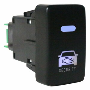 【ホンダA】 インサイト ZE1 車種専用 防犯対策 点滅機能付き ダミーセキュリティパネル LED/ブルー スイッチホールカバースイッチ