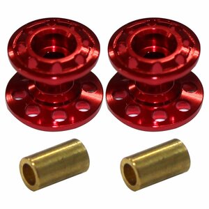  Mini 4WD for 2 piece set light weight 2 step aluminium roller 13-12mm red parts parts 