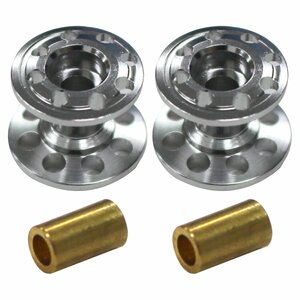  Mini 4WD for 2 piece set light weight 2 step aluminium roller 13-12mm silver parts parts 
