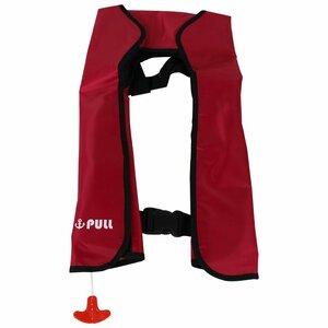  great popularity! original design! life jacket automatic expansion type shoulder .. the best type red / red * man and woman use! free size fishing boat boat 