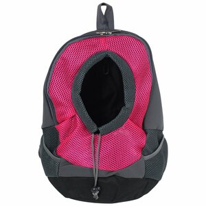  carry bag popular rucksack type! mesh material pet bag M size microminiature dog / cat for pink pet Carry . walk outing disaster 