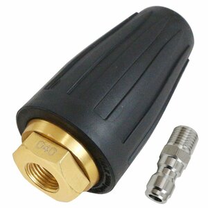  turbo nozzle rotation nozzle high pressure washer 4000 psi one touch coupler -1/4 rust mud ship . bilge restore powerful 040 hole 15.1L( minute )