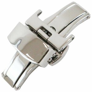 [14mm] push type D buckle silver / silver spring stick / spring stick removing both opening double doors wristwatch belt clock band catch tail pills for exchange 