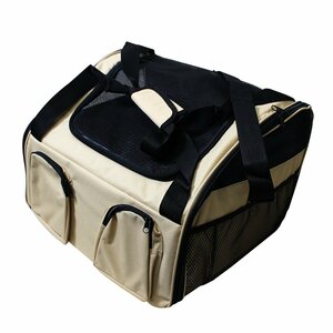 o walk . travel to convenient 2way pet bag! beige dog cat combined use carry bag pet Carry Boston bag shoulder bag 