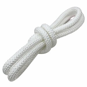 1m ~ selling by the piece 16 strike 10mm mooring rope fender rope double Blade white / white marine rope boat mooring rope 10 millimeter 