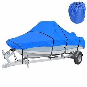  long-term storage . safety! waterproof boat cover 600D 14ft~16ft total length : approximately 540cm× width : approximately 290cm blue / blue hull cover aluminium boat transportation storage 