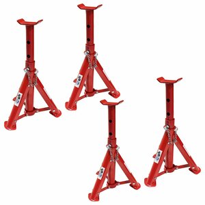  horse jack stand folding type 2t 2 ton 4 piece set rigid rack jack stand 4 legs set Rige  truck tire exchange 