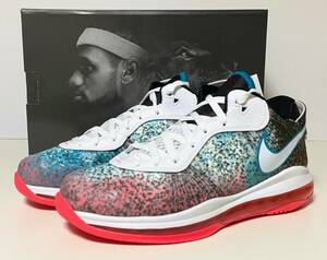 ★030★新品 未使用★NIKE Lebron VⅢ V/2 Low QS★MIAMI NIGHTS★ナイキ レブロン 8 ロー　27cm US9 ★LeBron James