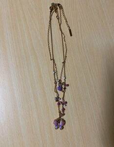  necklace ANNA SUI Anna Sui butterfly . Heart new goods unused 