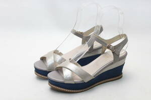 23#olientaru трафик Cross Wedge сандалии (L) прекрасный товар 