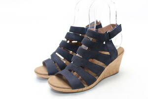 75#ROCKPORT блокировка порт Wedge сандалии (23cm)