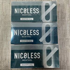 NICOLESS ニコレス メンソール 30箱 iQOS ブレード式 茶葉 ヒートスティック ニコチンなし 減煙 iQOS ブレード