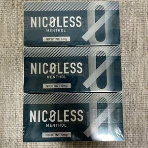 NICOLESS ニコレス メンソール 30箱 iQOS ブレード式 茶葉 ヒートスティック ニコチンなし 減煙 iQOS 