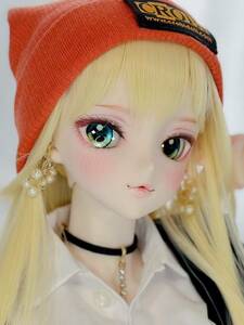 Art hand Auction [eMO+h] DDH-09 Semi-white skin Soft vinyl custom head + resin eyes (with defects *Please check the description), doll, Character Doll, Dollfie Dream, parts