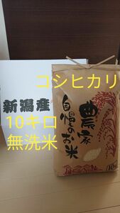 農家直送 新潟県産コシヒカリ 無洗米10キロ　訳あり