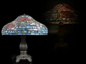 [.] gorgeous flower sculpture stained glass table lamp lighting glass height 50cm ( glass desk Tiffany light )DA7335y UTDshaoi CTOshda