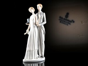 【雲】某コレクター買取品 LLADRO リヤドロ 西洋磁器 若い外交官 フィギュリン 置物 高さ36cm 古美術品Y657　DTbjld