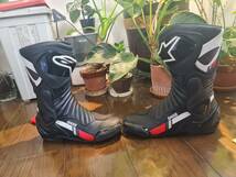 Alpinestars SMX-6 v2 BOOT Men's Motorcycle Boots, Black/White/Gray Size 28.5cm_画像1