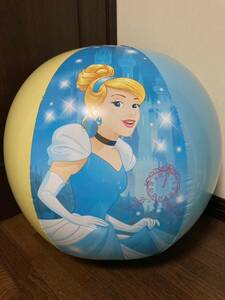 [ утиль ] Disney Princess 26 дюймовый ( примерно 66cm) пляжный мяч ( воздух утечка есть ) пустой bi/ воздух винил / пляжный мяч 