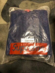 Supreme 23ss week15 / Applique Cable Knit Sweater / Navy / XL