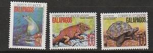エクワドル　ガラパゴスの動物３種未