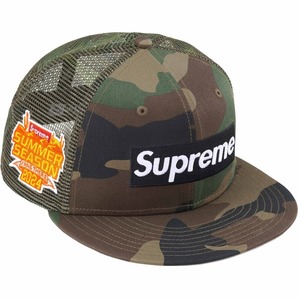 【7 3/4 61.5cm】24SS Supreme Box Logo Mesh Back New Era Woodland Camo Cap 迷彩 カモ シュプリーム ボックス ロゴ ニューエラ キャップ