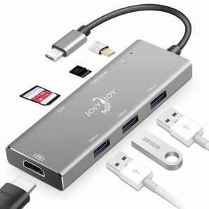 7in1 アルミニウム 4k USB-TypeC ハブ　HDMI カードリーダー　USB