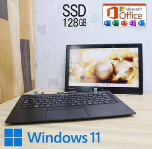 ★中古タブレットSSD128GB★R82/B 前後カメラ Core m3 6Y30 Win11 Office ノートPC143