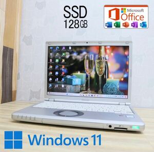 ★中古パナソニックパソコンSSD128GB★CF-SZ5 i5-6300U カメラ Win11 Office ノートPC145