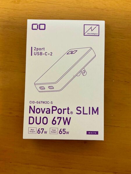 CIO NovaPort SLIM DUO 67W 2C [極薄 14ｍｍ ホワイト