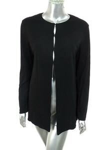  two point successful bid free shipping! D020 DKNY Donna Karan New York black jacket M lady's outer garment black 