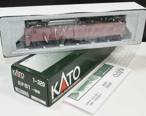 【SAZAN】HOゲージ 16番 KATO 1-320 EF81 一般色(未使用品)※同梱不可★M10